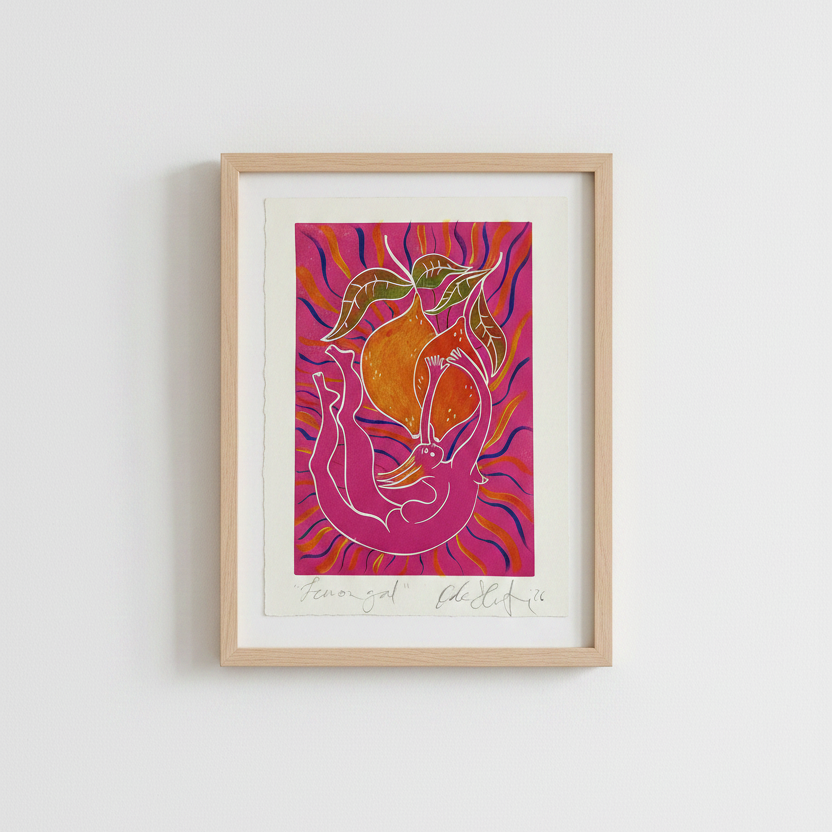 Lemon Gal original painted print (3)
