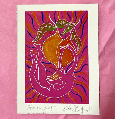 Lemon Gal original painted print (3)