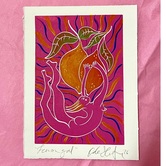Lemon Gal original painted print (3)
