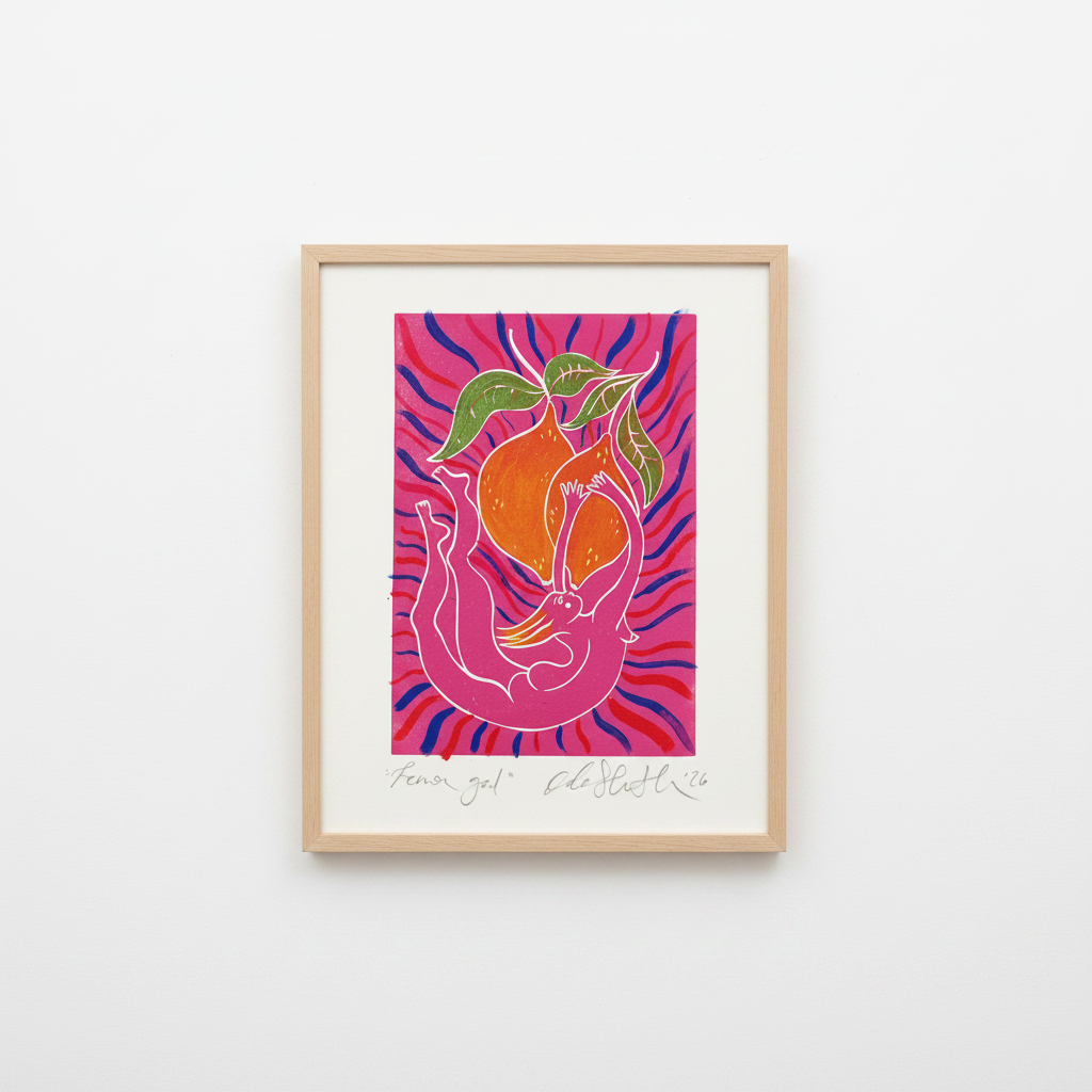 Lemon Gal original painted print (1)