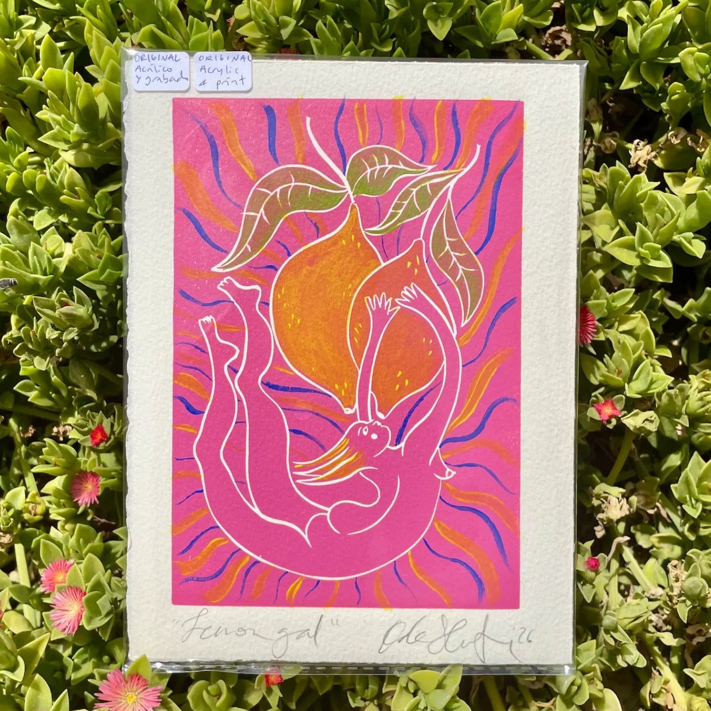 Lemon Gal original painted print (3)