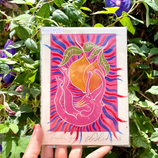Lemon Gal original painted print (2)