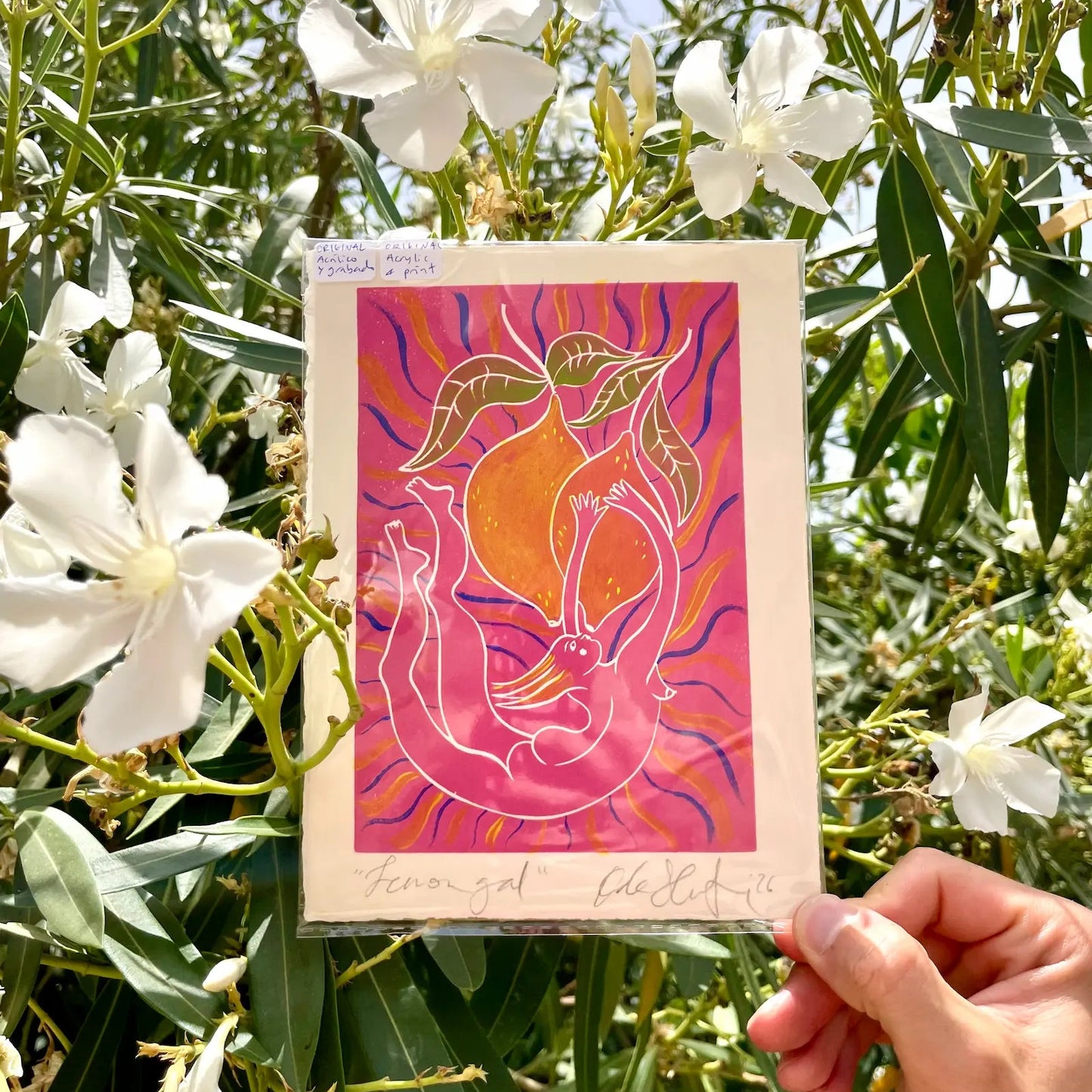 Lemon Gal original painted print (3)