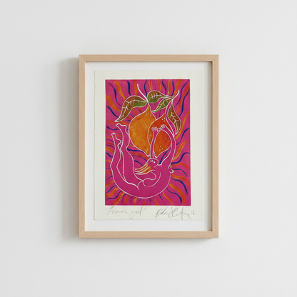 Lemon Gal original painted print (3)