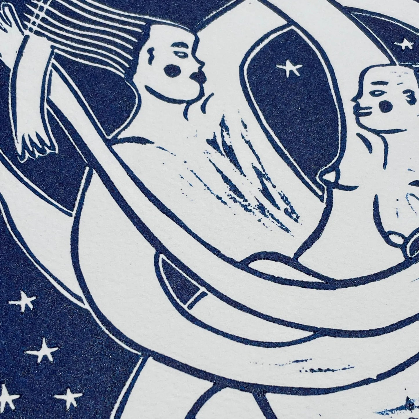 "Embrace" Linocut Print