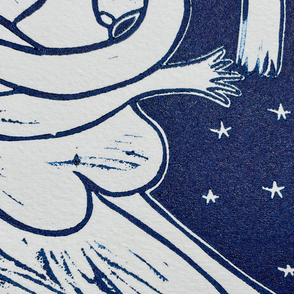 "Embrace" Linocut Print