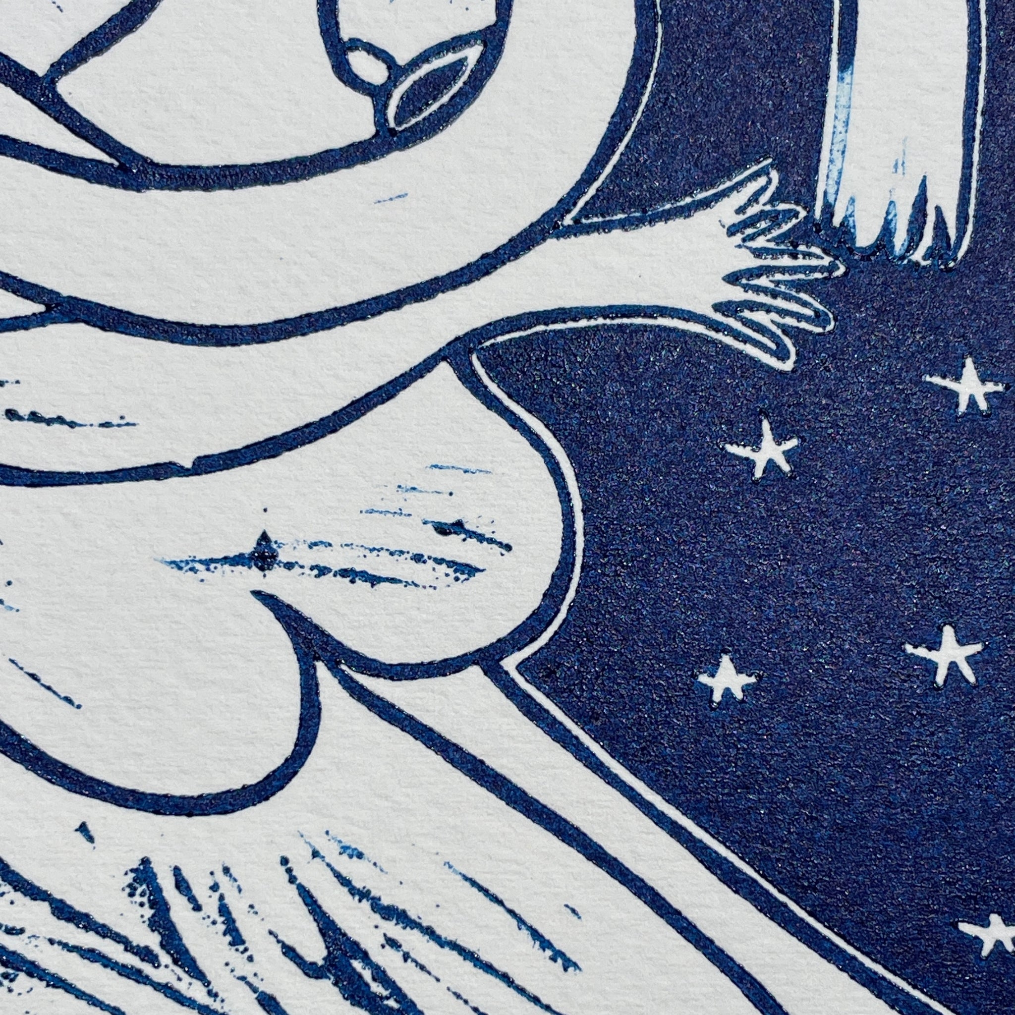 "Embrace" Linocut Print