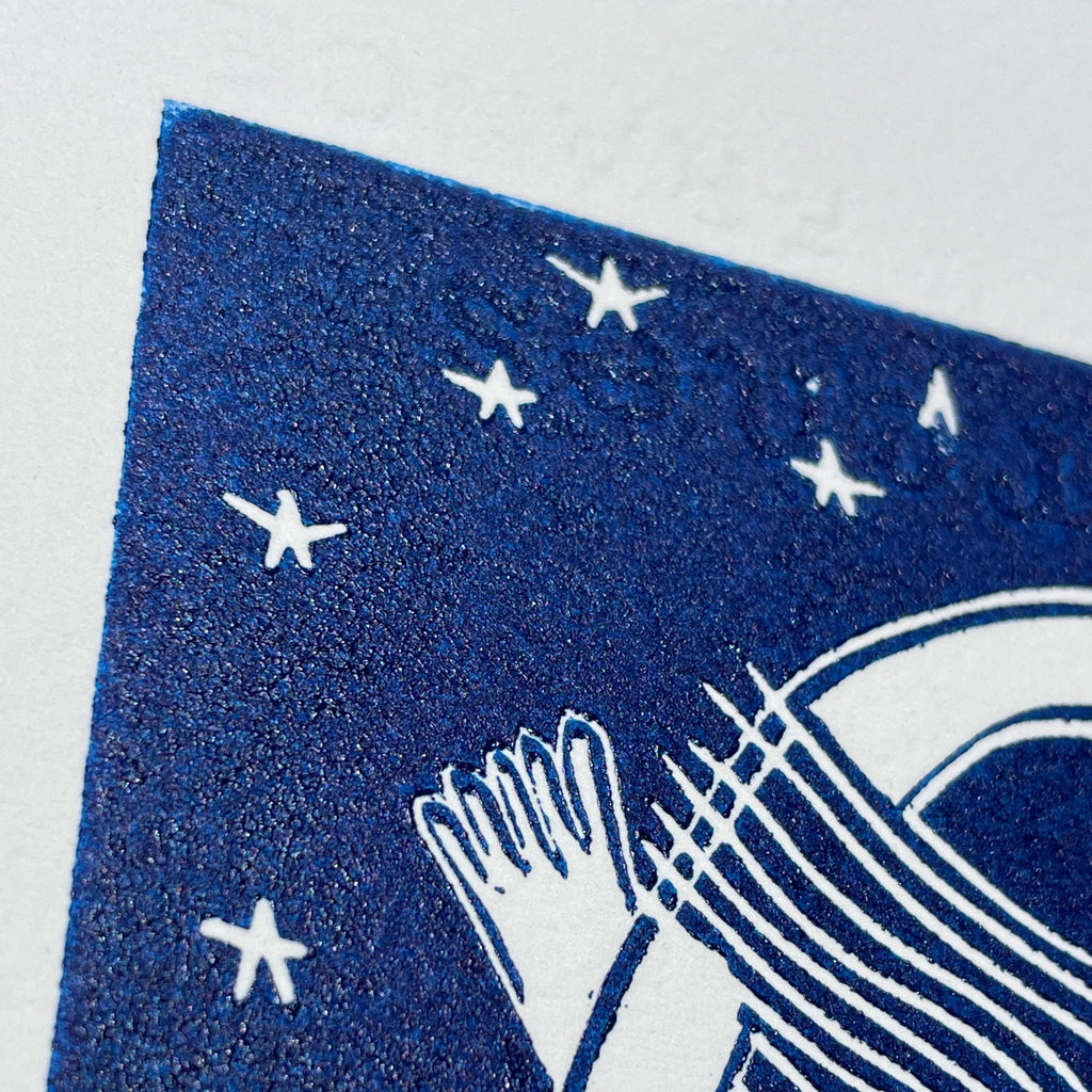 "Embrace" Linocut Print
