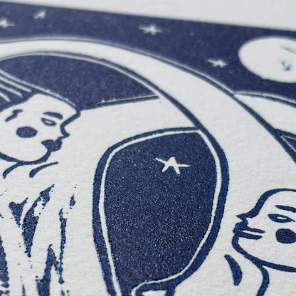 "Embrace" Linocut Print