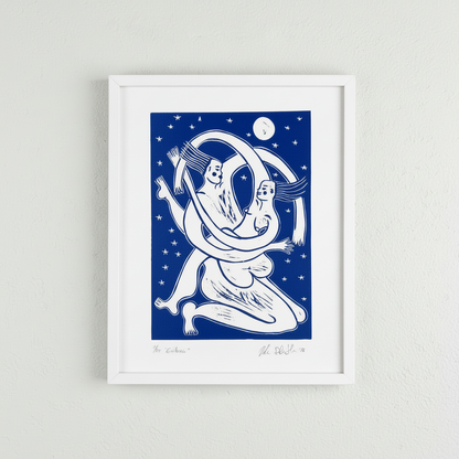 "Embrace" Linocut Print