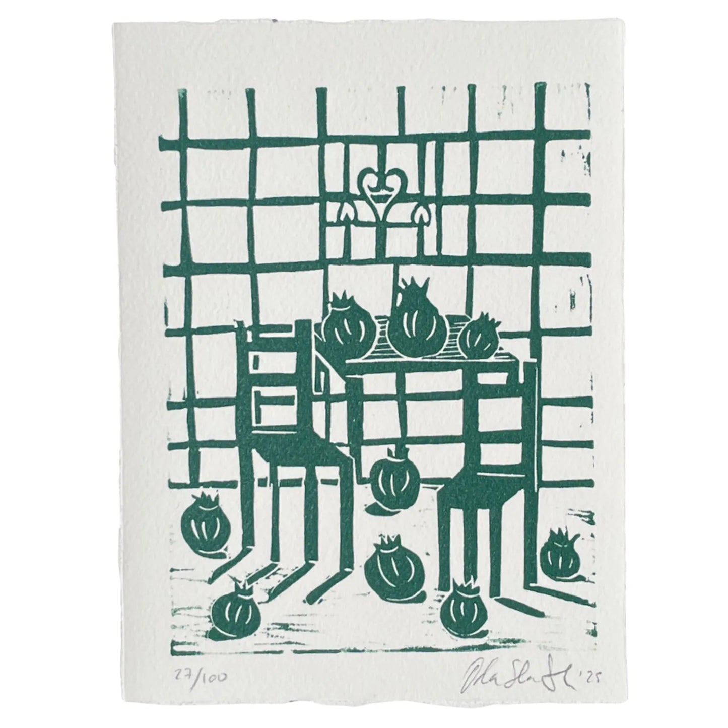 "Granadas" Linocut Print