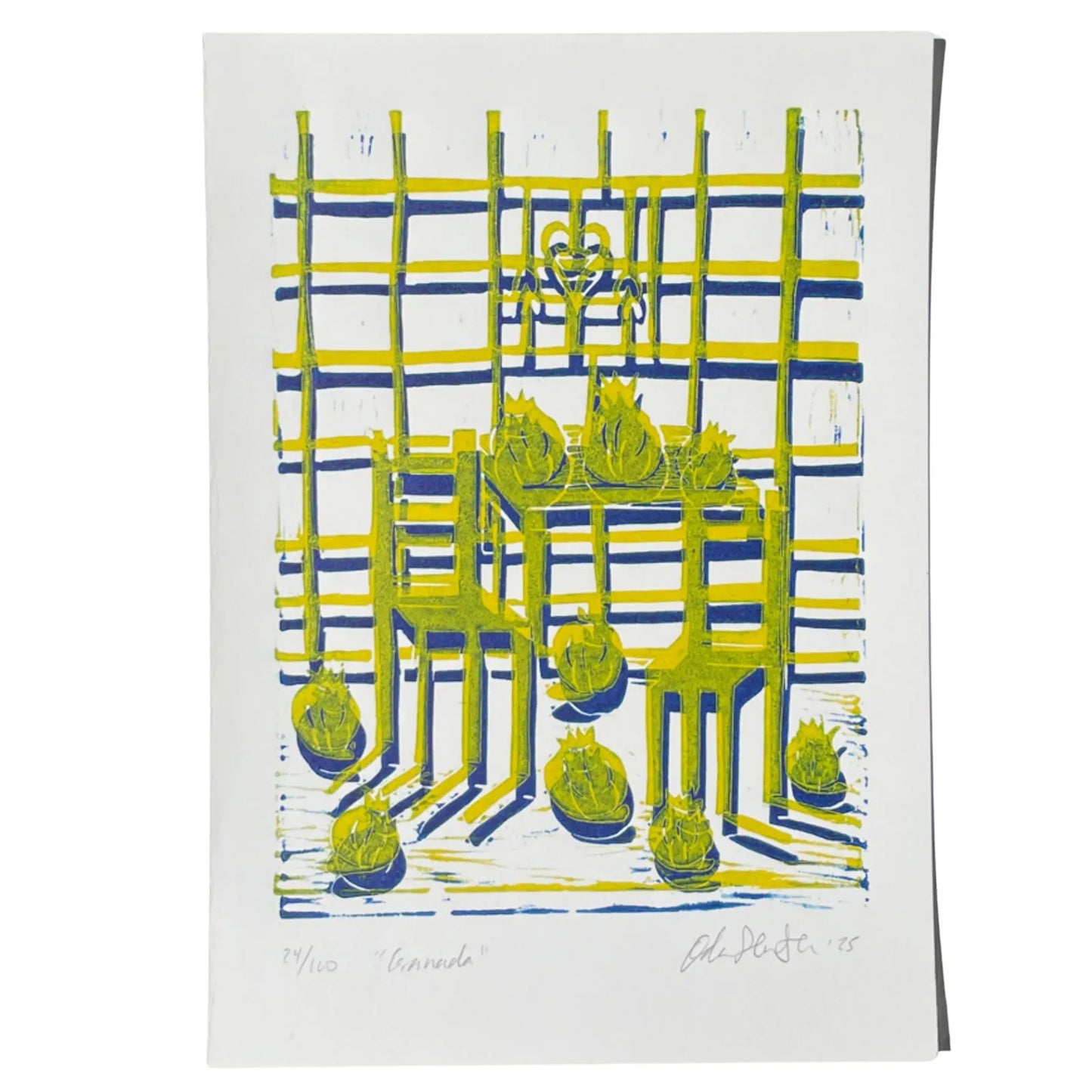 "Granadas" Linocut Print