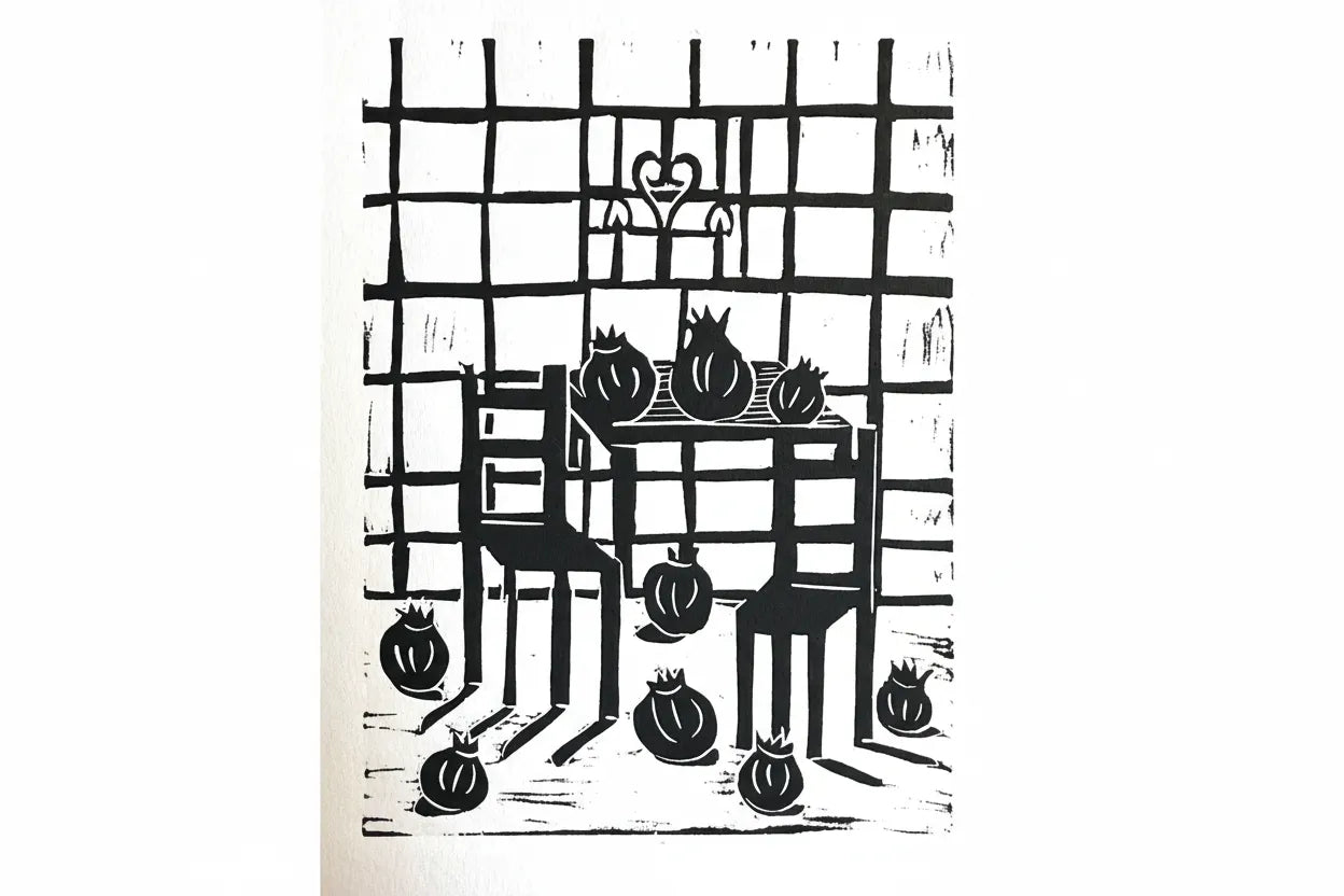 "Granadas" Linocut Print