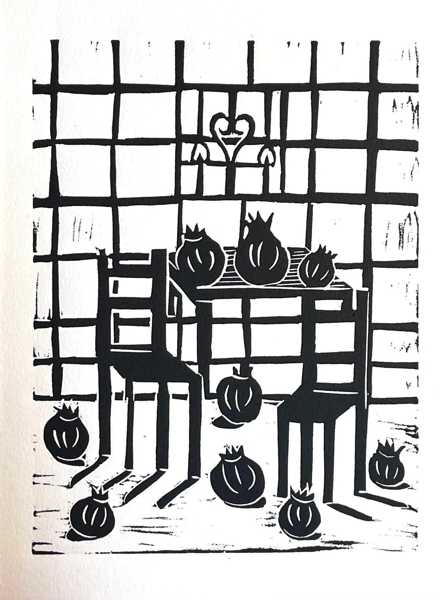 "Granadas" Linocut Print