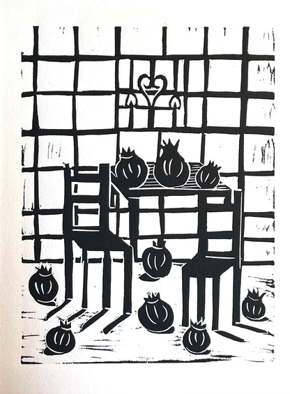 "Granadas" Linocut Print