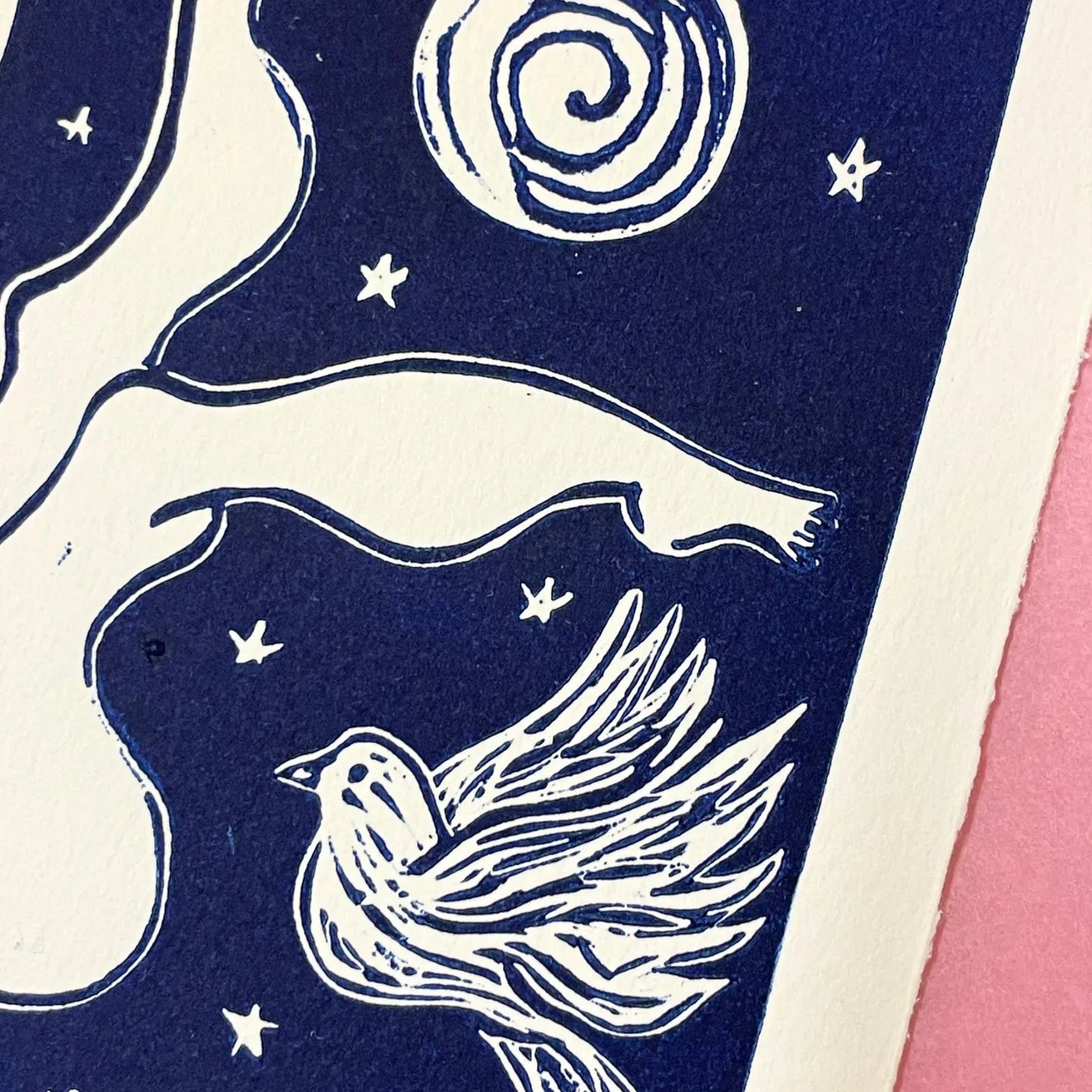 "Lazara" Linocut Print