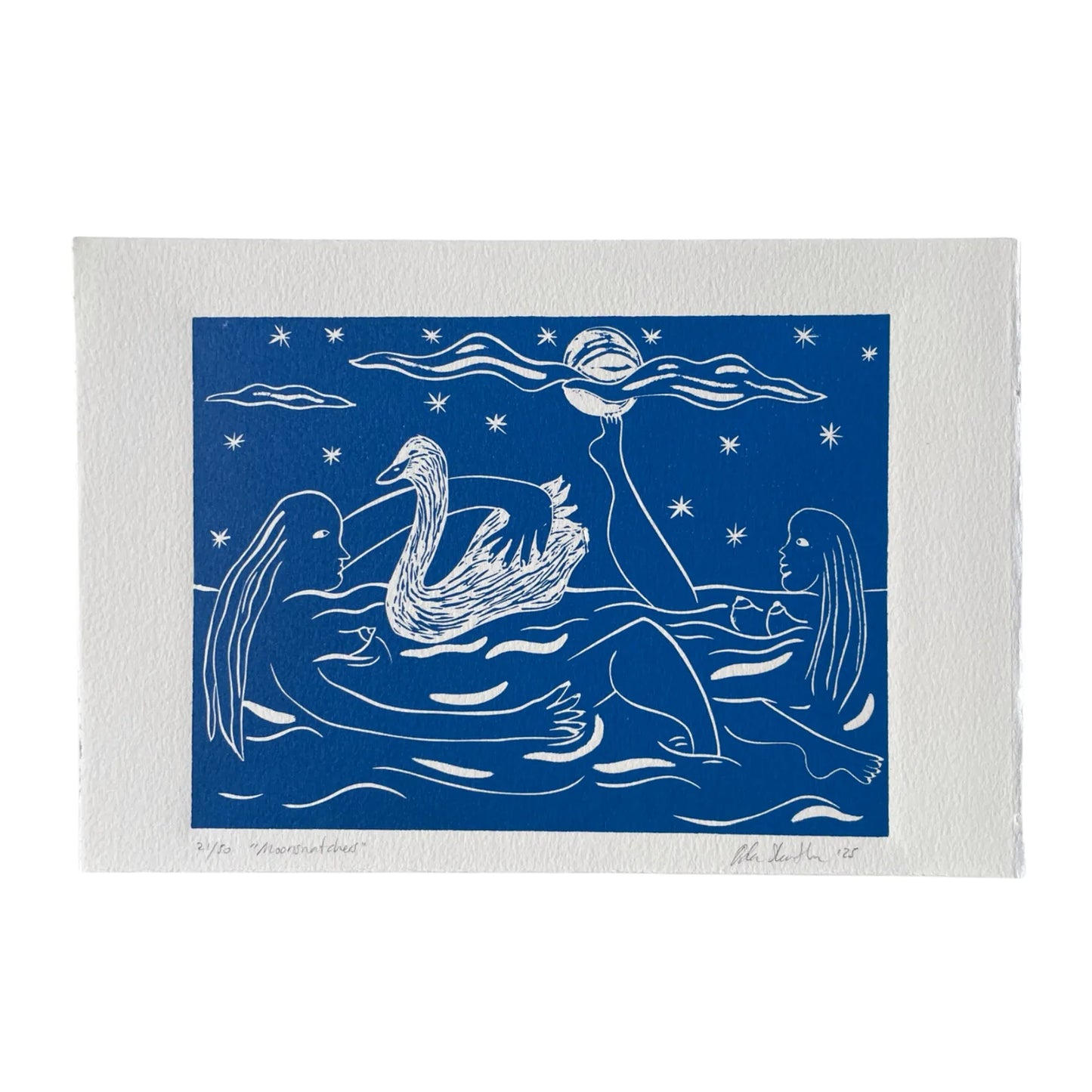 "Moonsnatchers" Linocut Print