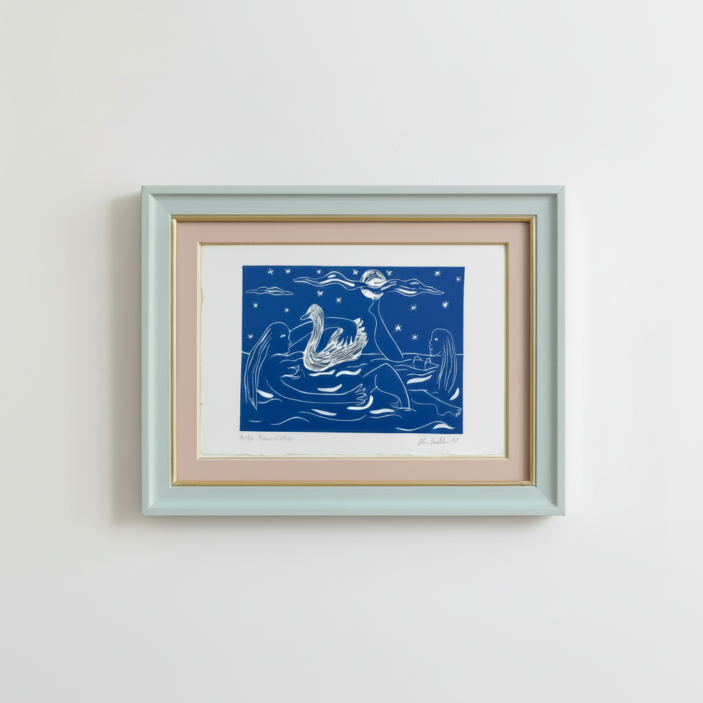 "Moonsnatchers" Linocut Print