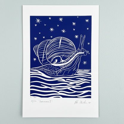 "Perseverance" Linocut Print