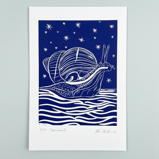 "Perseverance" Linocut Print
