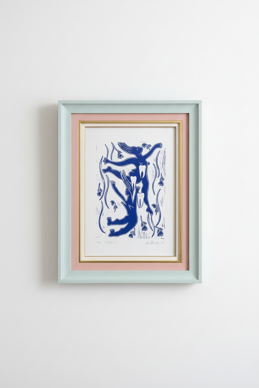 "Teeth II" Linocut Print