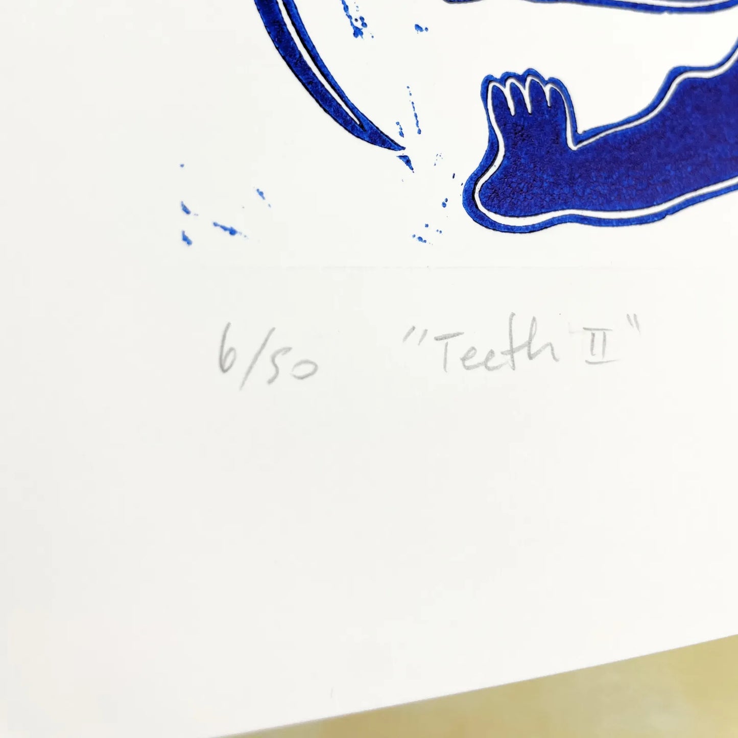 "Teeth II" Linocut Print