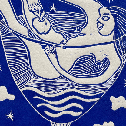 "Tentación" Linocut Print