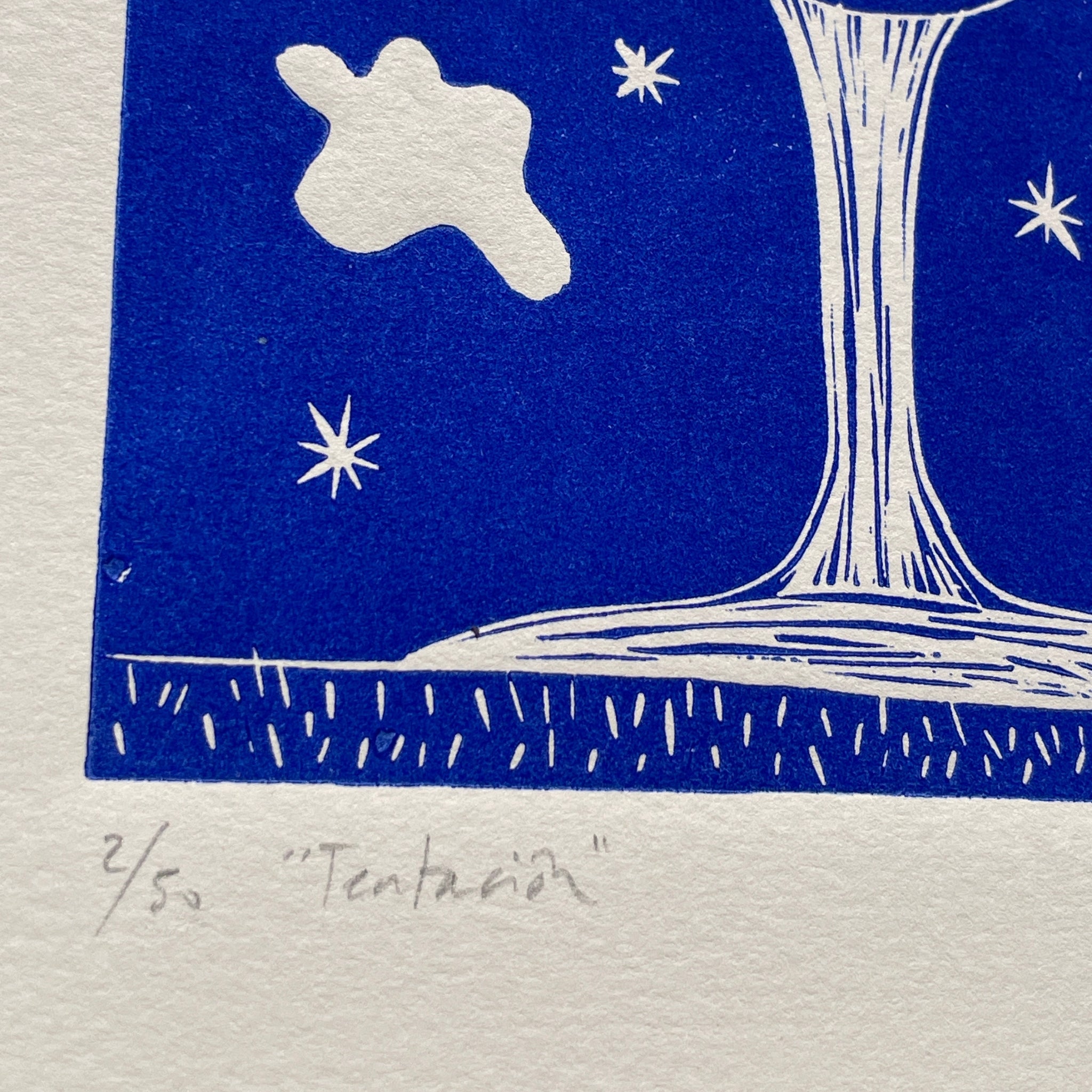 "Tentación" Linocut Print