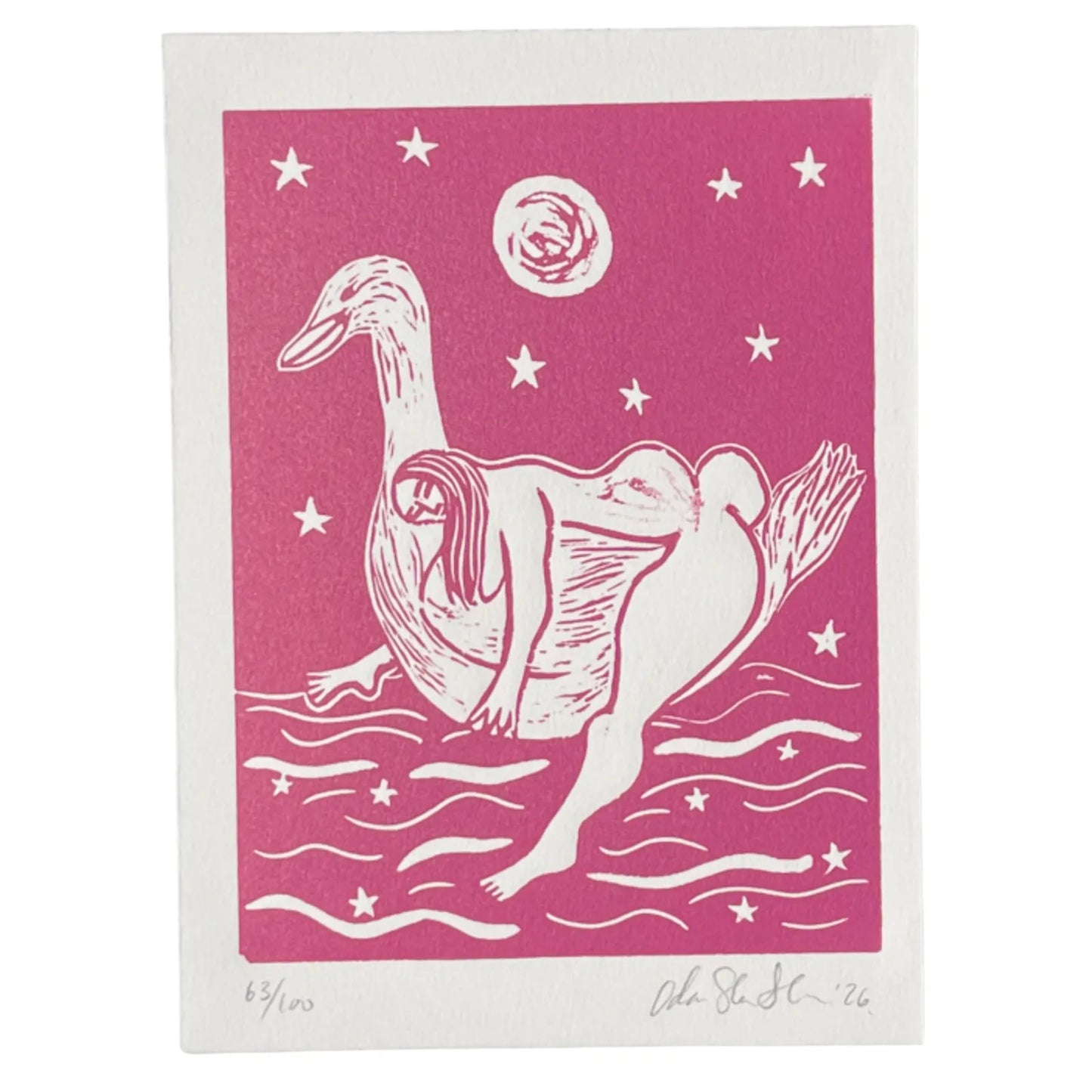 "Tender" Linocut Print