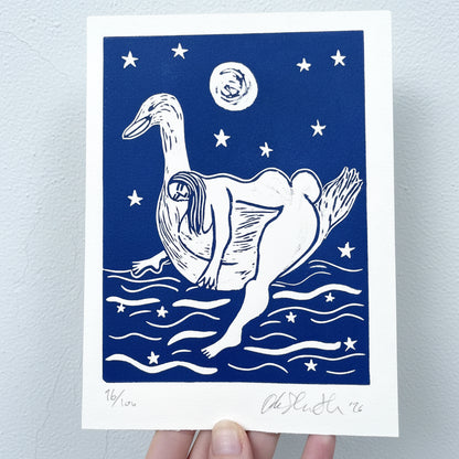 "Tender" Linocut Print