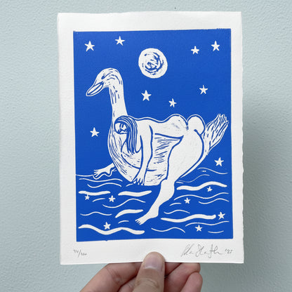 "Tender" Linocut Print