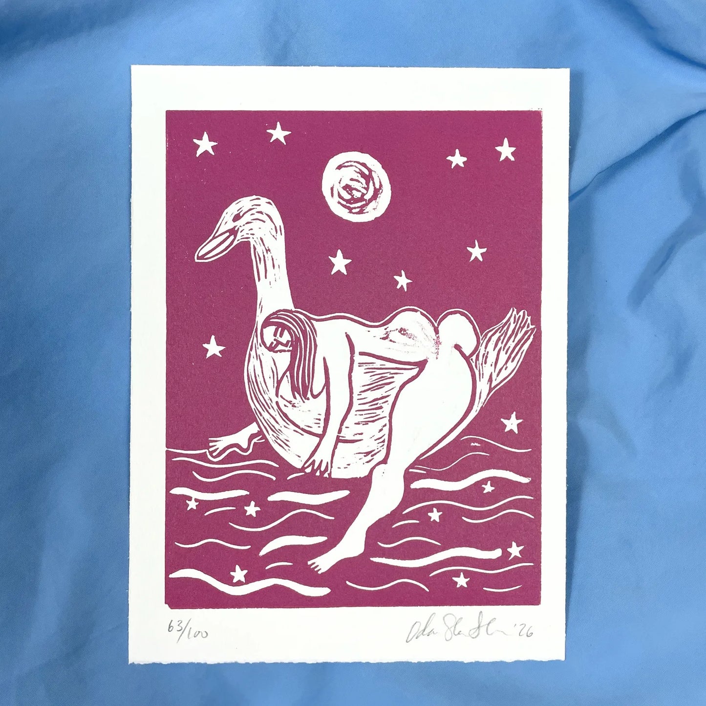 "Tender" Linocut Print