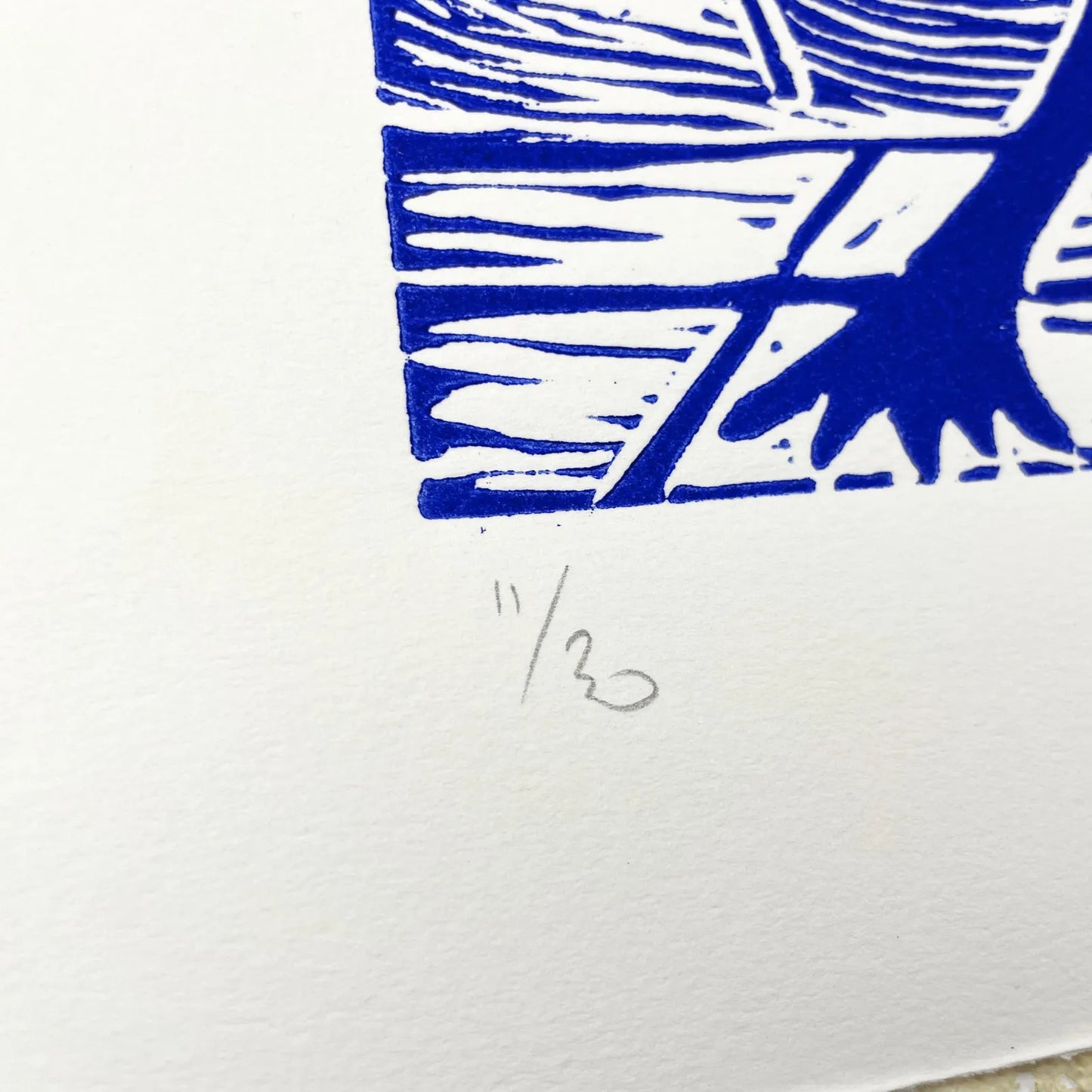 "Twisted" Linocut Print