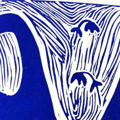 "Twisted" Linocut Print